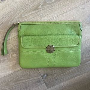 NWT Green Prix De Dressage wristlet